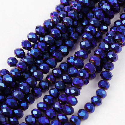 Transparent Faceted Glass Beads 10mm Colorful Mixed 136pcs 16