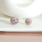 Lampwork Glass Beads Round 8 10 12mm Colorful Gold Foil 100pcs 13