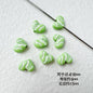 Heart Metal Beads Baking Painted Bubble Tea Design Alloy 10pcs 19