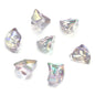 Transparent Irregular Gravel Acrylic Beads 11-22mm UV Plating 4pcs 9