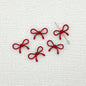 Hollow Bow Metal Beads 13x12mm Glossy Baking Painted Alloy 20pcs 19