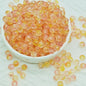 Frosted Round Glass Beads 6mm Pastel Colors with Gold Flecks 50pcs 9