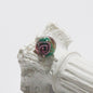 Electroplated Flower Glass Beads 12mm Glow in the Dark Gold Sand 5pcs 13