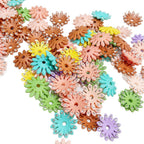 Acrylic Flower Spacer Beads 23mm Rhinestone Encrusted 100pcs 5