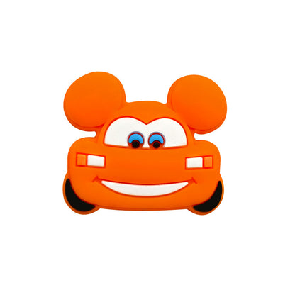 Silicone Focal Beads Automotive Car Design with Mouse Ears and Bright Expressions 20pcs 13