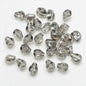 Electroplated Skull Head Glass Beads 8mm x 10mm Iridescent 30pcs 18