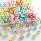 Ceramic Round Spacer Beads 12mm Candy Color Large Hole 50pcs