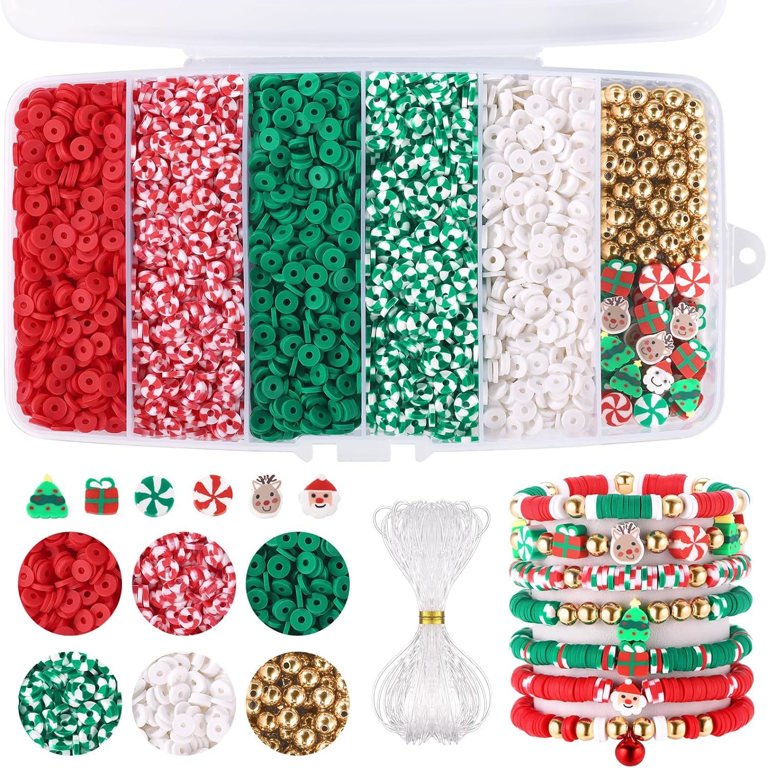 Heishi Clay Beads 6mm Multicolor Smooth Matte Polymer 1box 8