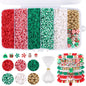 Heishi Clay Beads 6mm Multicolor Smooth Matte Polymer 1box