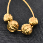 Brass Concave Spiral Metal Beads 2.5-8mm Twisted Groove 100pcs 3