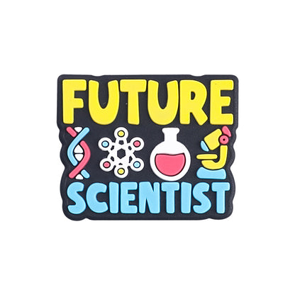 Silicone Focal Beads Science Tech Vibes Inspirational Letters 20pcs 6