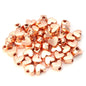 Plating Heart Acrylic Beads 12mm Large Hole Mixed Colors 100pcs 8