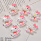 3D Enamel Character Resin Beads Glossy Pastel 2pcs 8