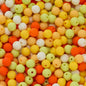 Rubberized Round Acrylic Beads 15mm Mixed Colors 20pcs 15