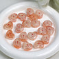 Bow Pattern Heart Resin Beads 20mm Colorful Mixed 10pcs 18