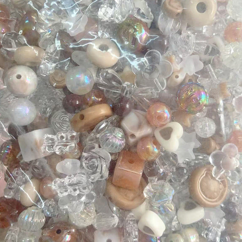 Multicolor Mixed Shape Acrylic Beads Vibrant Pastel Colors 9