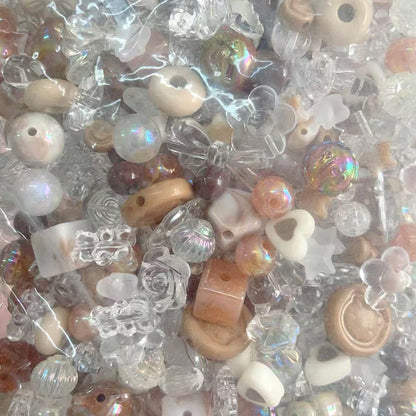 Multicolor Mixed Shape Acrylic Beads Vibrant Pastel Colors 9