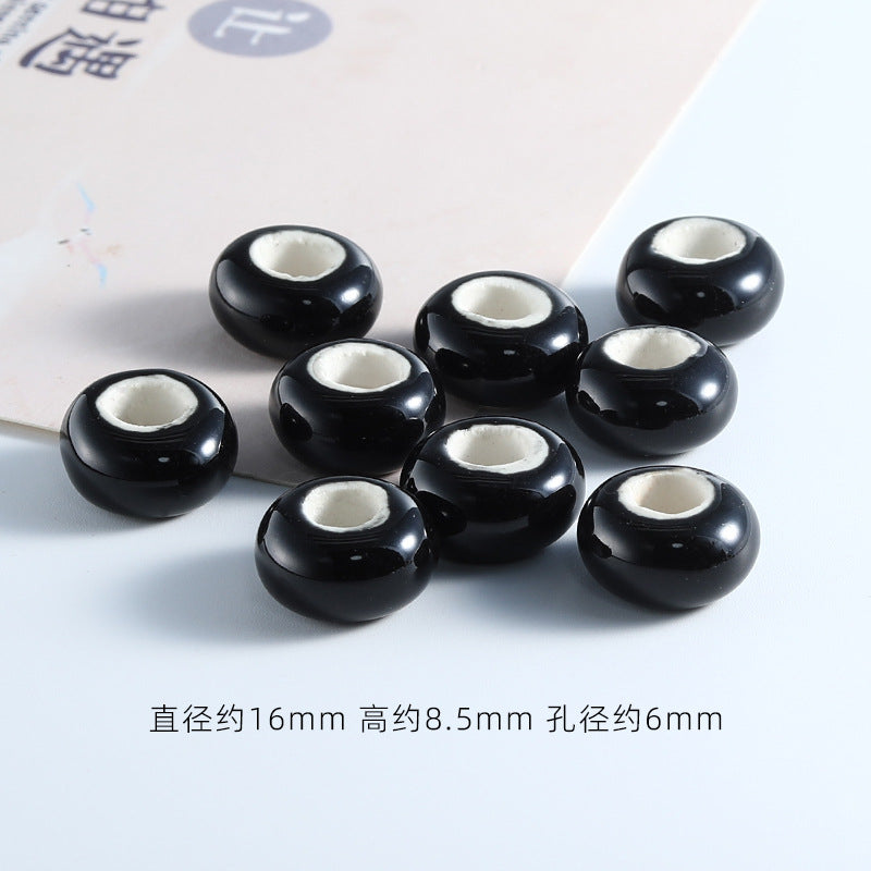 Ceramic Round Spacer Beads 16mm Solid Color 20pcs 11