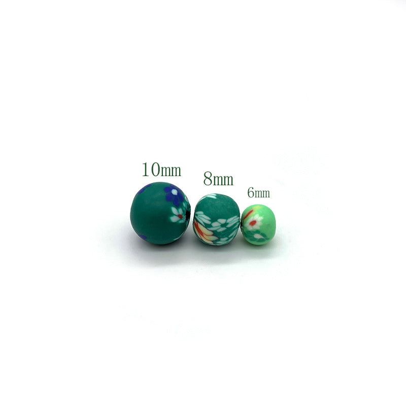 Round Clay Beads 6-8-10mm Vintage Pattern Polymer 1000pcs 5