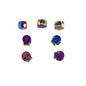 Skull Metal Beads 10mm Colorful Large Hole Zinc Alloy 50pcs 4