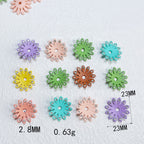 Acrylic Flower Spacer Beads 23mm Rhinestone Encrusted 100pcs 6