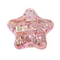 Glitter Wrinkle Star Acrylic Beads 19mm Colorful Mixed 20pcs 9