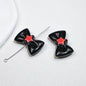 Painted Star Bow Acrylic Beads 28mm Glossy Mixed Colors 30pcs 11