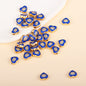 Irregular Shaped Metal Beads Double-Sided Enamel Evil Eye 20pcs 47
