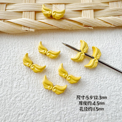 Baking Painted Cheese Animal Metal Beads Whimsical Pastel Colors 20pcs 11