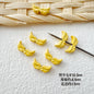 Baking Painted Cheese Animal Metal Beads Whimsical Pastel Colors 20pcs 11