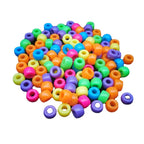 Colorful Large Hole Acrylic Beads 6mm x 9mm Plastic 500pcs 5