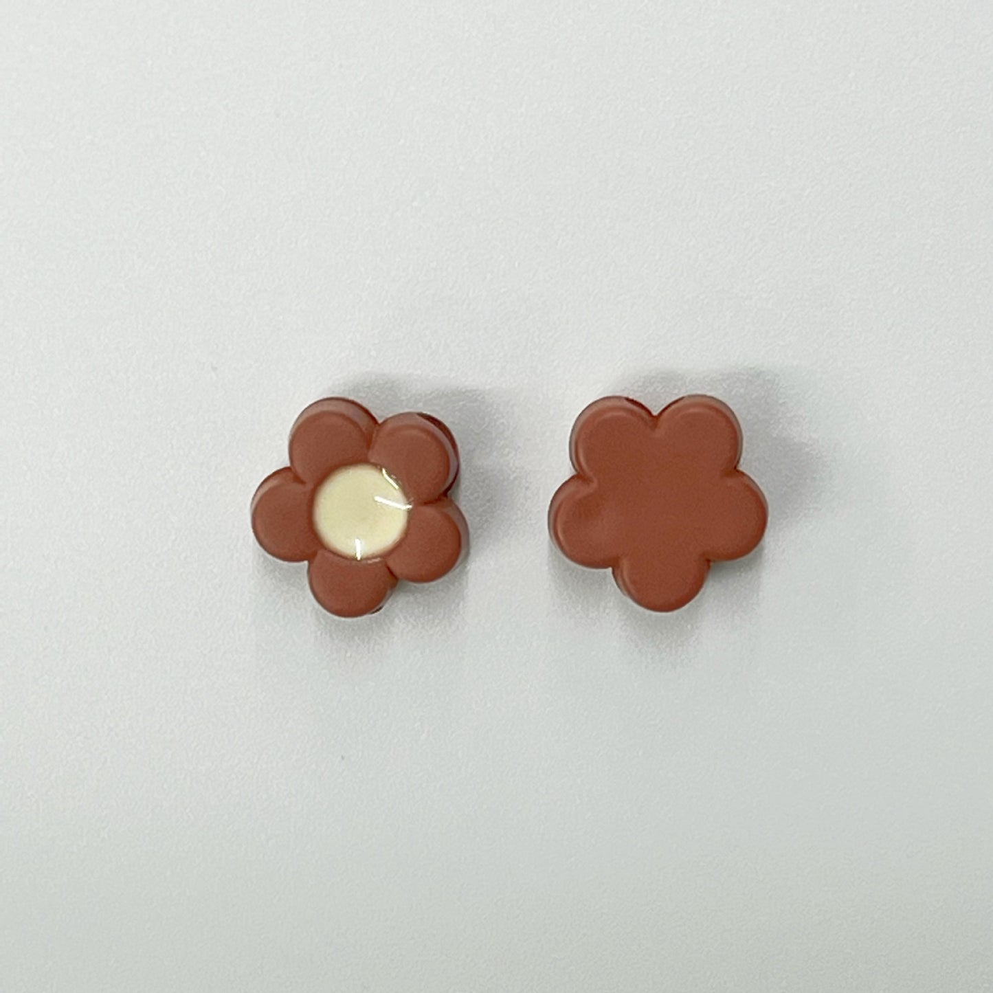 Painted Acrylic Beads 14mm Melad Color Pattern Enamel 100pcs 14