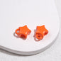 Baking Painted Star Acrylic Beads 14mm Glossy Colorful 50pcs 13