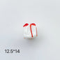 Hand Painted 3D Christmas Lampwork Glass Beads Snowman Santa Motifs 1pc 20