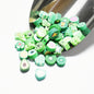 Slice Clay Beads 10mm Multicolor Hearts Flowers Stars Fruit 100pcs 17