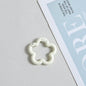 Zinc Alloy Flower Trigger Spring Key Rings 28mm 6pcs Baking Painted 5