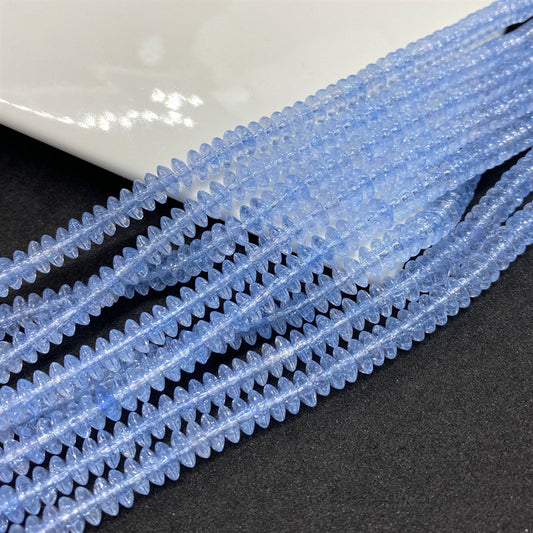 Glass Abacus Spacer Beads 6mm Cracked 148pcs 2