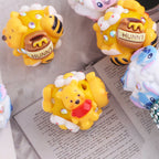 Embellished Bubblegum Beads 17mm Winnie & Stitc Polymer Clay 5pcs 4