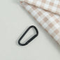 Metal D Shaped Spring Trigger Key Rings 46mm Colorful Painted 20pcs 7
