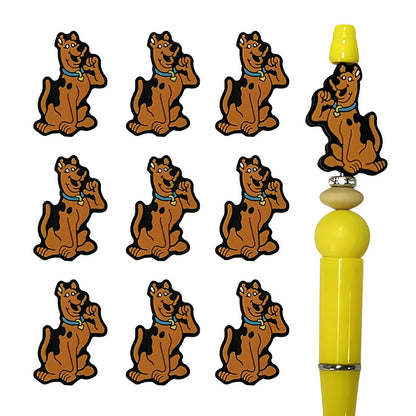 Silicone Focal Beads Scooby Doo Sitting Pose 20pcs 5