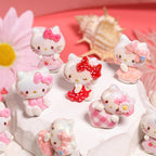 3D Hello Kitty Resin Beads 18-21mm Pastel Colors 25pcs