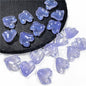 Czech Glass Beads Peony Petal 19mm Translucent Lavender Heart 50pcs 15