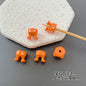 Baking Painted Series Metal Beads Colorful Glossy Alloy 20pcs 33