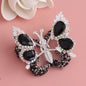Fancy Butterfly Rhinestone Beads Alloy Spring Action Wings 5pcs 14