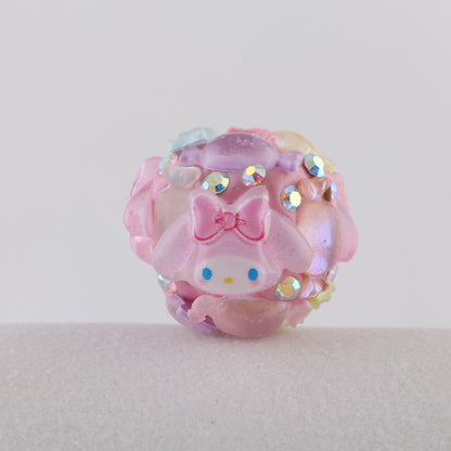 Embellished Round Clay Beads 16mm Cartoon Characters 5pcs 7