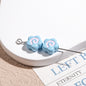 Painted Fish Cake Acrylic Beads 10mm Glossy Swirl Mixed Colors 50pcs 11