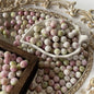 Crackle Round Glass Beads 10mm Imitation Jade Pastel Colors 40pcs 13