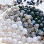 Galaxy Series Resin Beads 10mm Blue Glitter Powder 30pcs 4