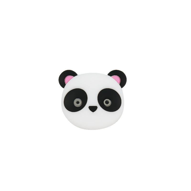 Silicone Focal Beads Animal Panda Pink Pastel Colors 20pcs 11