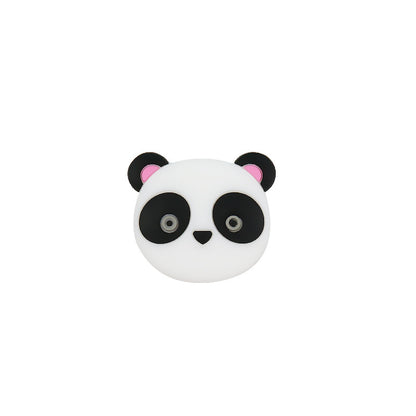 Silicone Focal Beads Animal Panda Pink Pastel Colors 20pcs 11
